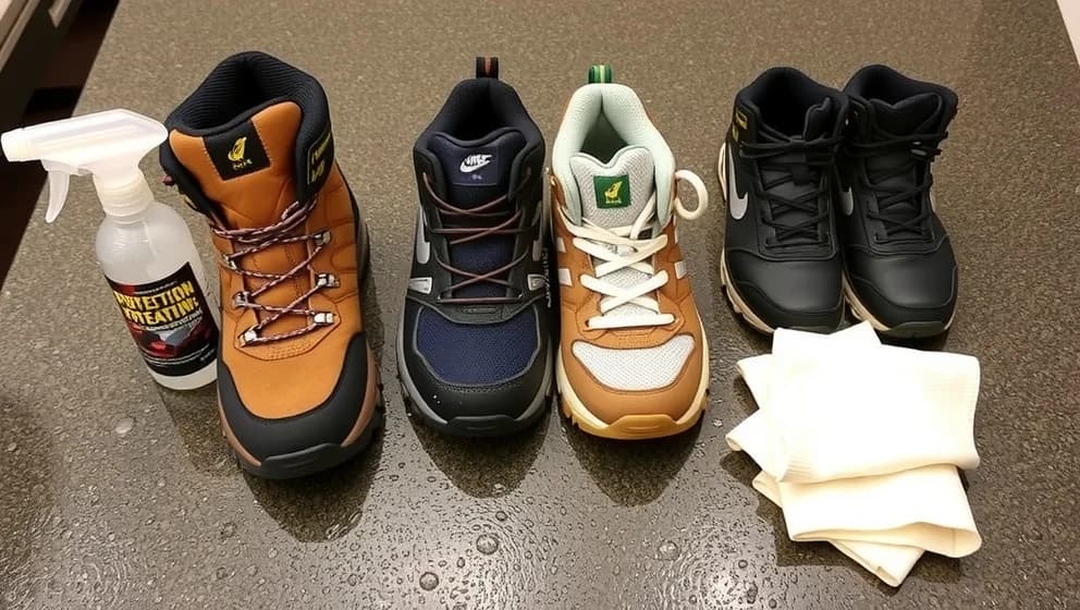 Impregnering av skor gör dem vattentäta längre