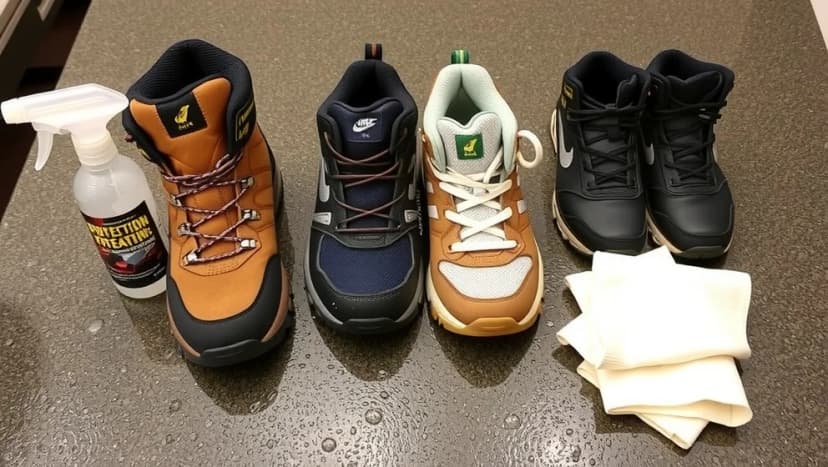 Impregnering av skor gör dem vattentäta längre