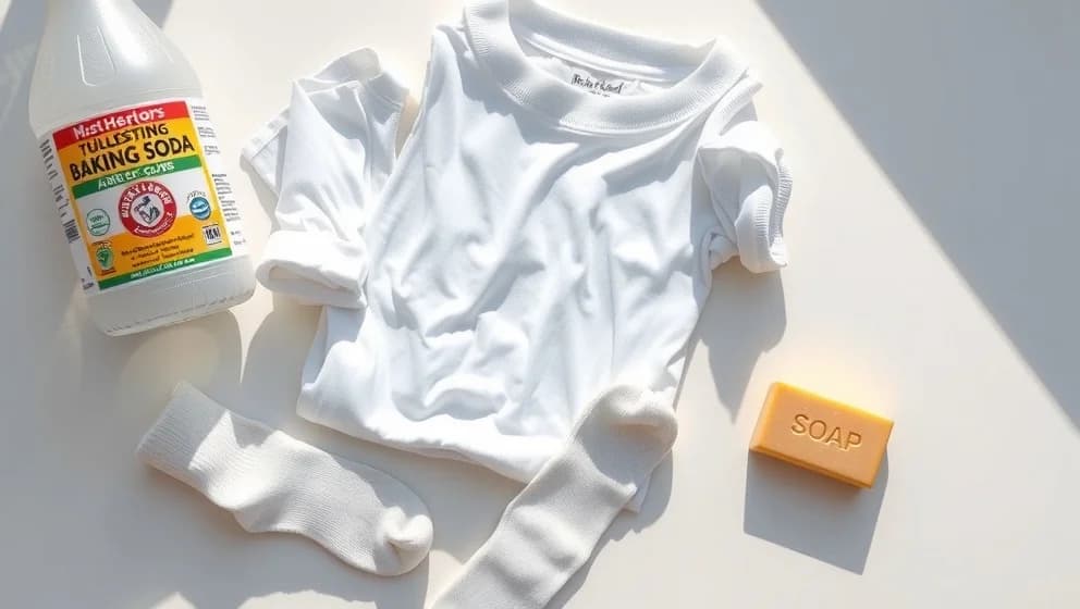 Så tar du bort gulnade vita kläder
